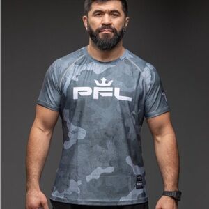 PFL Urban Camo Grey Raglan Active Athletic Top- Concrete NWOT Sz S